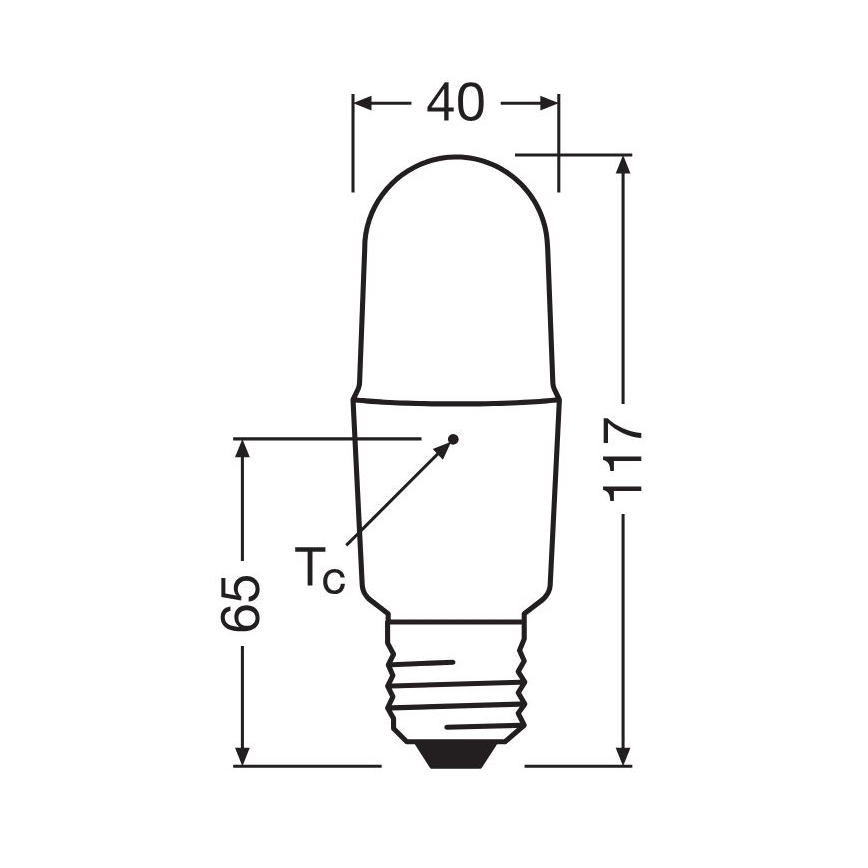 Dimbare LED Lamp E27/11W/230V 2700K CRI 90 - Osram