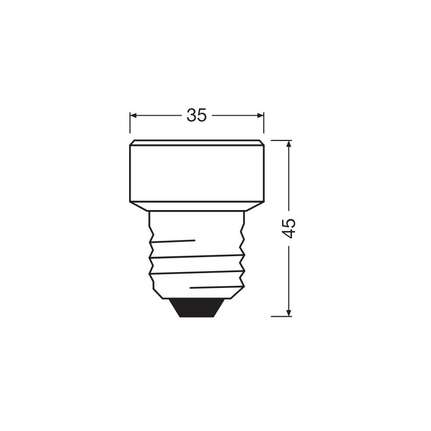 Dimbare LED Lamp E27/3,5W/230V 2700K - Osram