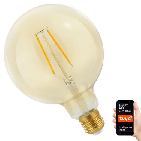 Dimbare LED Lamp E27/5,5W/230V 1700-2700K Wi-Fi Tuya