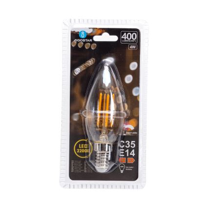 Dimbare LED-lamp FILAMENT C35 E14/4W/230V 2200K - Aigostar