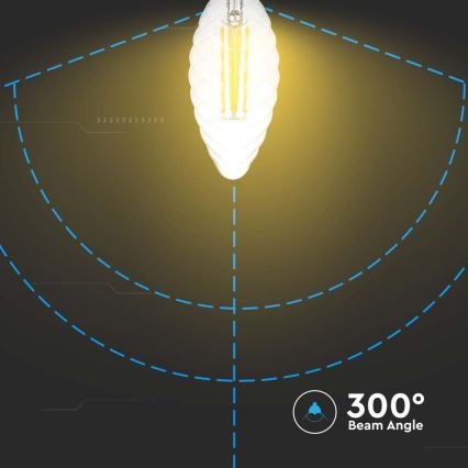 Dimbare LED Lamp  FILAMENT E14/4W/230V 3000K