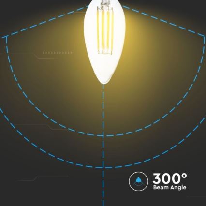 Dimbare LED Lamp  FILAMENT E14/4W/230V 3000K