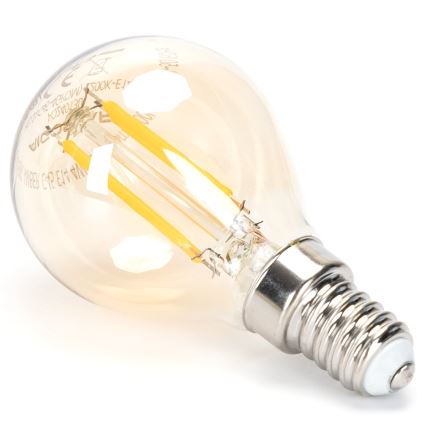 Dimbare LED Lamp FILAMENT G45 E14/4W/230V 2200K - Aigostar