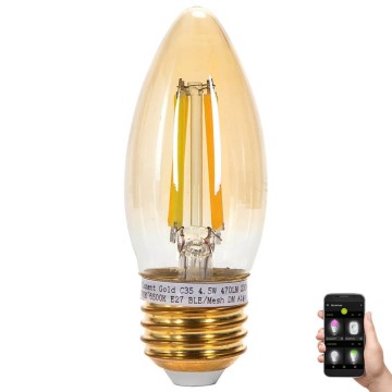 Dimbare LED Lamp FILAMENT MESH Smart C35 E27/4,5W/230V 2700-6500K - Aigostar