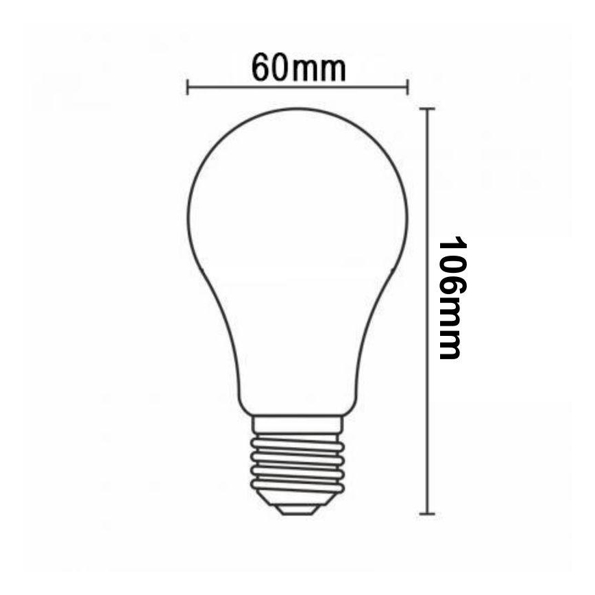 Dimbare LED Lamp FILAMENT VINTAGE A60 E27/12W/230V 2000K