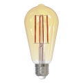 Dimbare LED Lamp FILAMENT VINTAGE ST64 E27/12W/230V 2000K