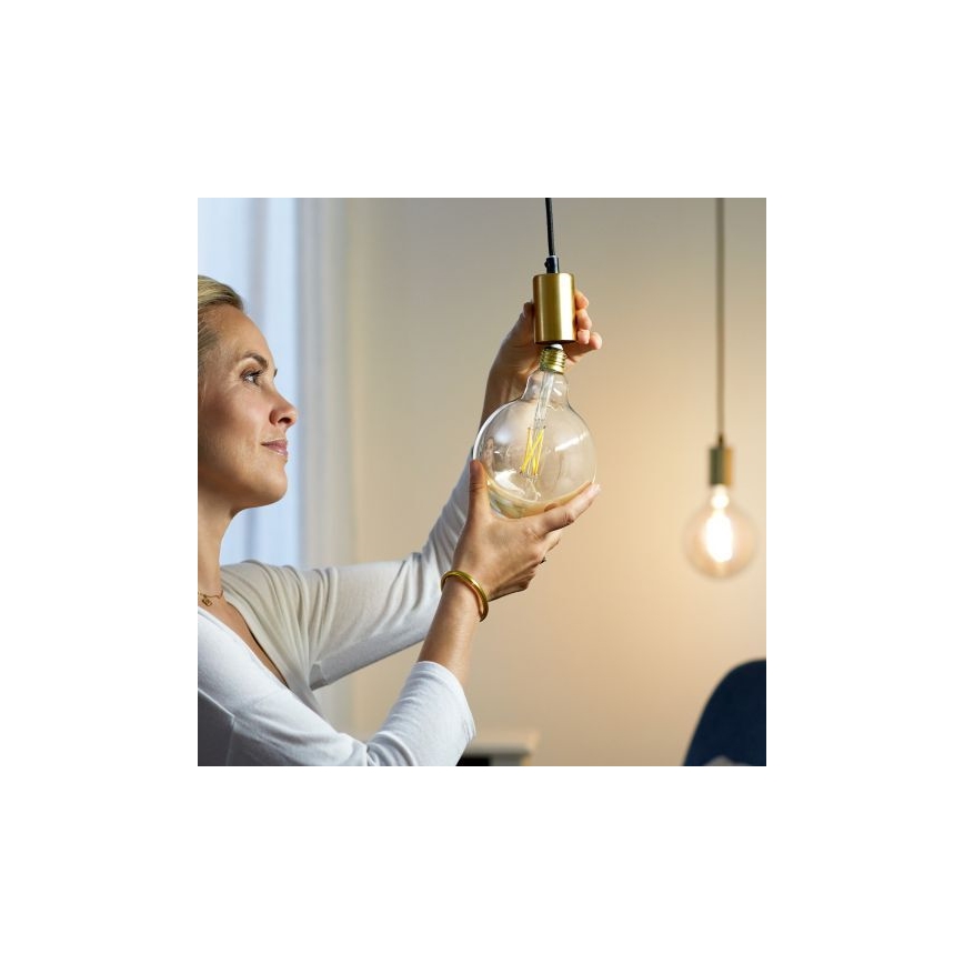 Dimbare LED Lamp FILAMENT G125 E27/7W/230V 2700-6500K CRI 90 Wi-Fi - WiZ
