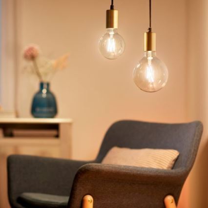 Dimbare LED Lamp FILAMENT G125 E27/7W/230V 2700-6500K CRI 90 Wi-Fi - WiZ