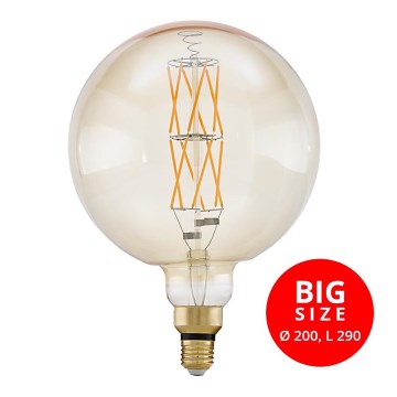 Dimbare LED Lamp G200 E27/8W/230V 2100K - Eglo 11687