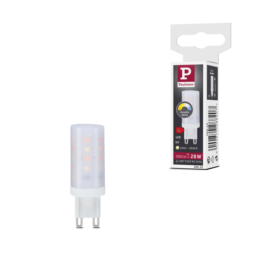 Dimbare LED-lamp G9/4W/230V 2200-6500K - Paulmann 28820