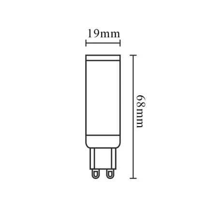 Dimbare LED Lamp G9/6W/230V 2800K