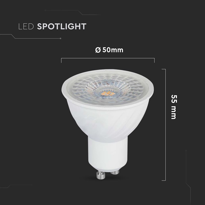 Dimbare LED Lamp GU10/6W/230V 4000K 110°