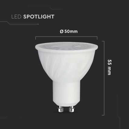 Dimbare LED Lamp GU10/6W/230V 6500K 38°