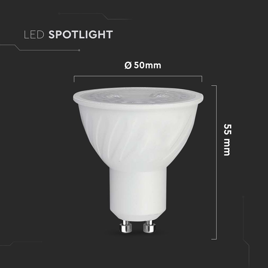 Dimbare LED Lamp GU10/6W/230V 6500K 38°