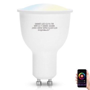 Dimbare LED Lamp GU10/7W/230V 3000-6500K Wi-Fi - Aigostar