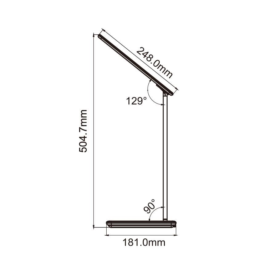 Dimbare LED Tafel Lamp met Touch Aansturing en Draadloos Opladen JOY LED/6W/230V + USB wit