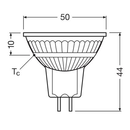 Dimbare LED-lamp MR16 GU5,3/5W/12V 4000K 36° CRI 90 - Osram