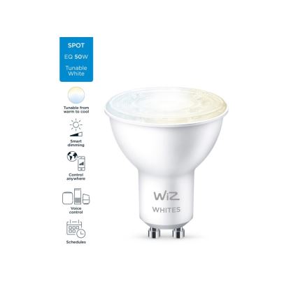 Dimbare LED Lamp PAR16 GU10/4,7W/230V 2700-6500K CRI 90 Wi-Fi - WiZ