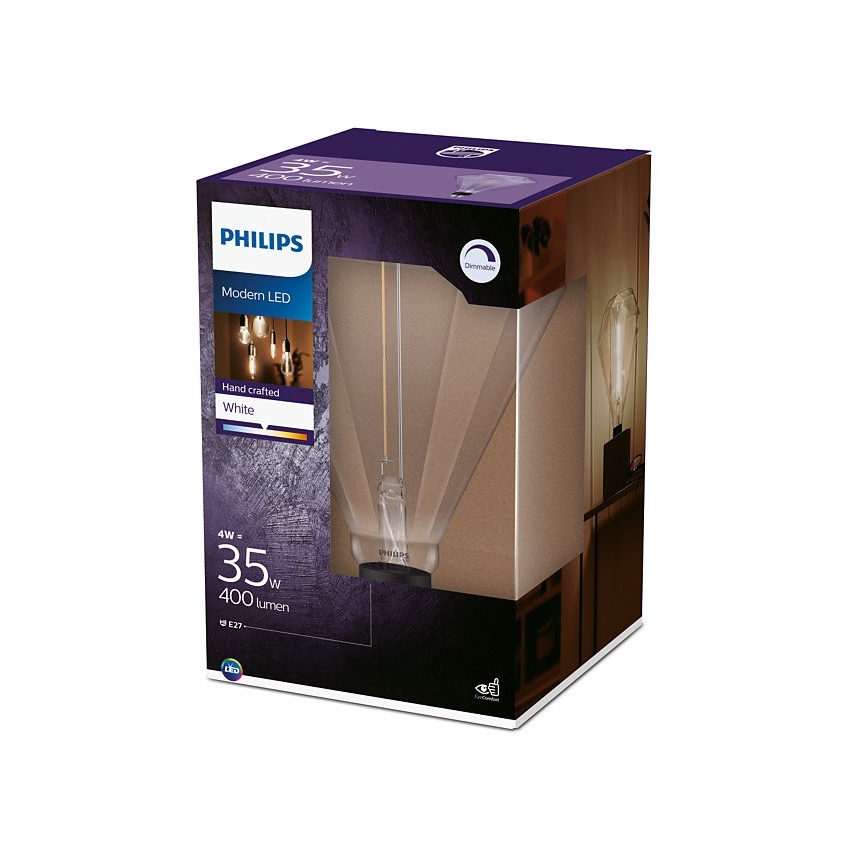 Dimbare LED Lamp Philips E27/4W/230V 3000K