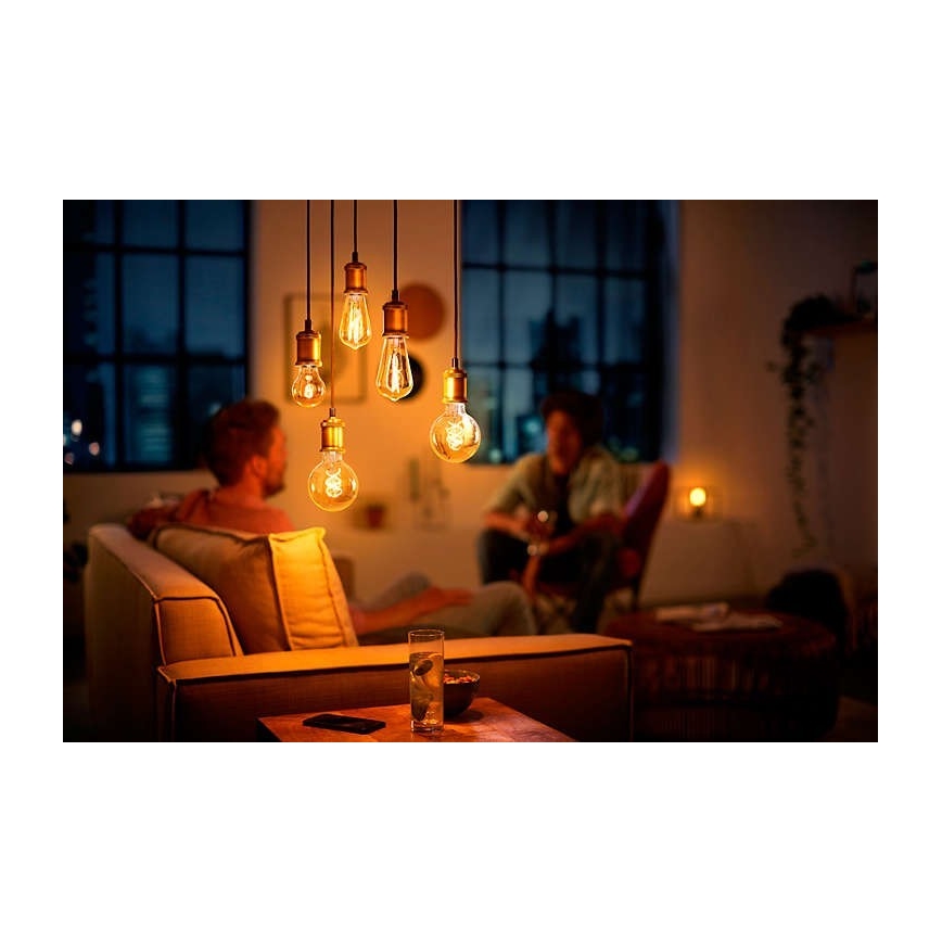 Dimbare LED Lamp Philips E27/8W/230V 2000K