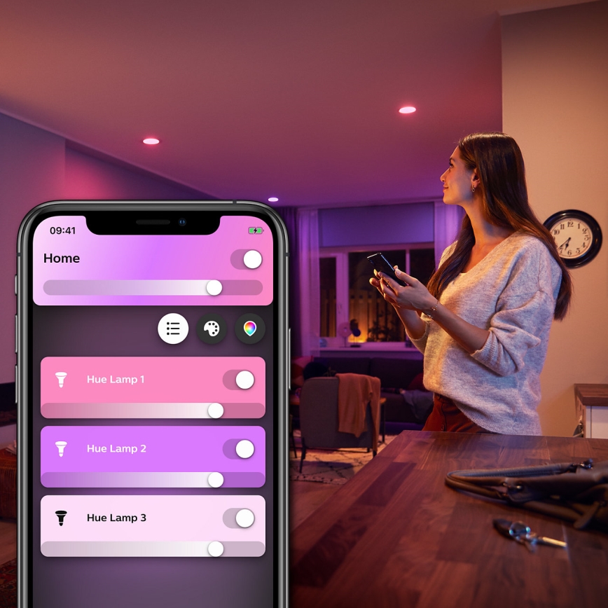 Dimbare LED Lamp Philips Hue White And Color Ambiance E27/6,5W/230V 2000-6500K