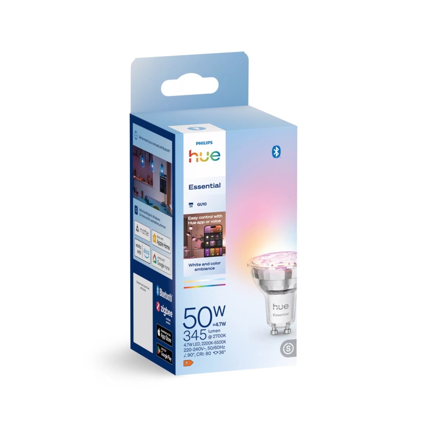 Dimbare LED-lamp Philips Hue White And Color Ambiance Essential GU10/4,7W/230V 2200-6500K
