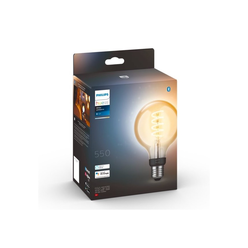 Dimbare LED Lamp Philips Hue WHITE AMBIANCE G93 E27/7W/230V 2200-4500K