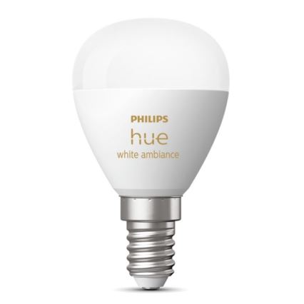 Dimbare LED Lamp Philips Hue WHITE AMBIANCE P45 E14/5,1W/230V 2200-6500K