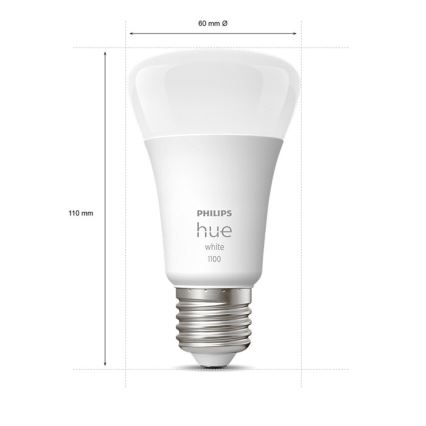 Dimbare LED Lamp Philips Hue WHITE E27/9,5W/230V 2700K