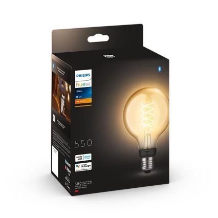 Dimbare LED Lamp Philips Hue WHITE FILAMENT G93 E27/7,2W/230V 2100K