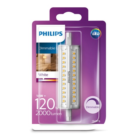 Dimbare LED Lamp Philips R7s/14W/230V 3000K 118mm