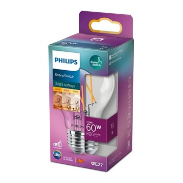 Dimbare LED Lamp Philips Warm Glow A60 B22/7W/230V 2200-2700K CRI 90
