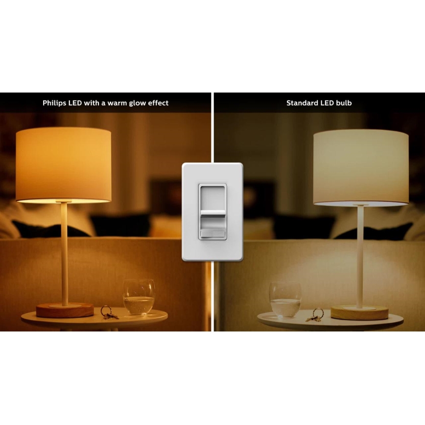 Dimbare LED Lamp Philips Warm Glow  A60 E27/8,5W/230V 2200-2700K CRI 90