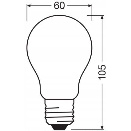 Dimbare LED Lamp RETROFIT A60 E27/11W/230V 4000K - Osram