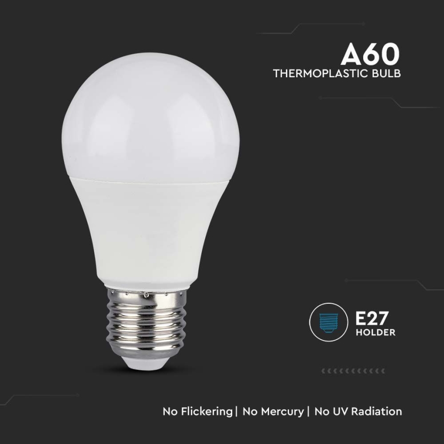Dimbare LED Lamp SAMSUNG CHIP A60 E27/11W/230V 3000K