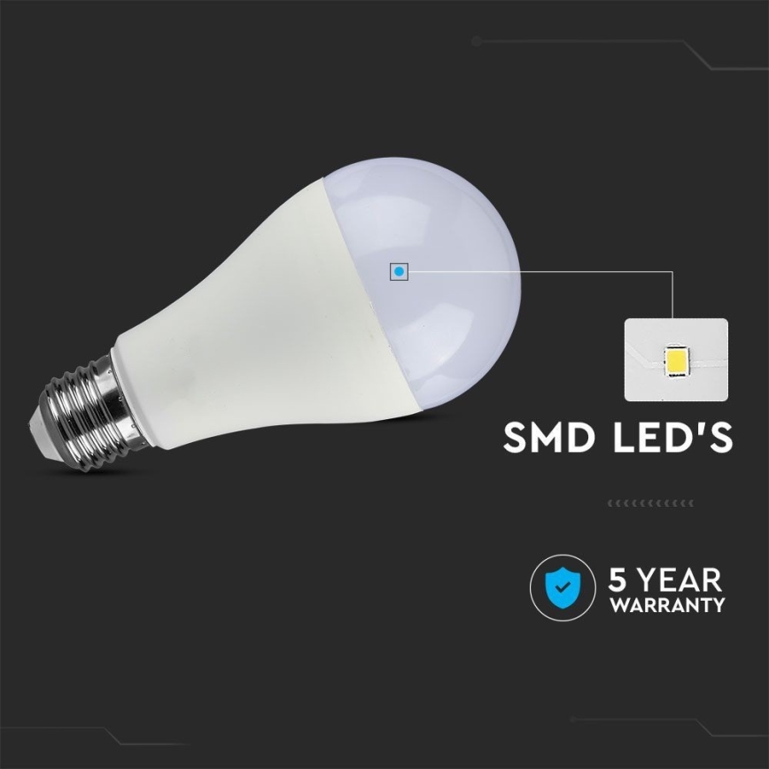 Dimbare LED Lamp SAMSUNG CHIP A65 E27/17W/230V 4000K