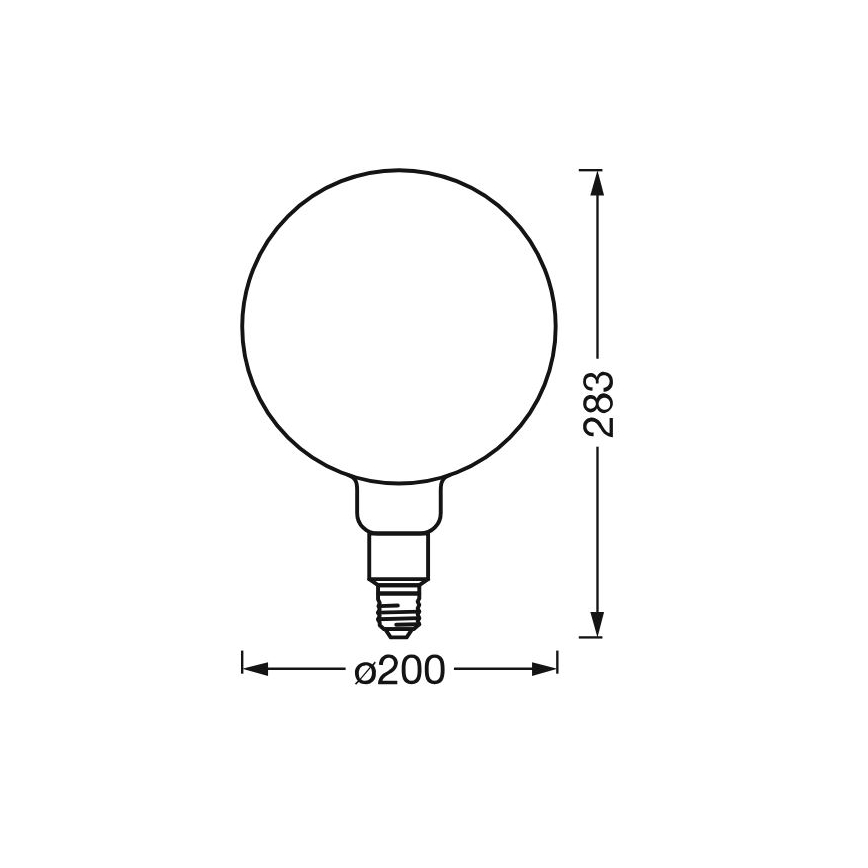Dimbare LED Lamp SMART+ GLOBE G200 E27/6W/230V 2500K Wi-Fi - Ledvance
