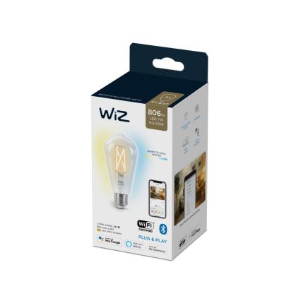 Dimbare LED Lamp FILAMENT ST64 E27/6,7W/230V 2700-6500K CRI 90 Wi-Fi - WiZ
