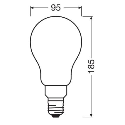 Dimbare LED-lamp STAR E27/24W/230V 2700K - Osram