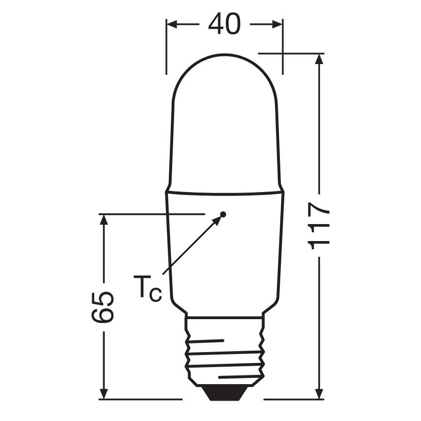Dimbare LED-lamp STICK E27/11W/230V 4000K CRI 90 - Osram