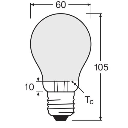 Dimbare LED lamp SUPERSTAR CLASSIC A60 E27/4,8W/230V 4000K - Osram