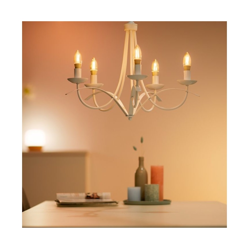 Dimbare LED Lamp VINTAGE FILAMENT C35 E14/4,9W/230V 2000-5000K CRI 90 Wi-Fi - WiZ