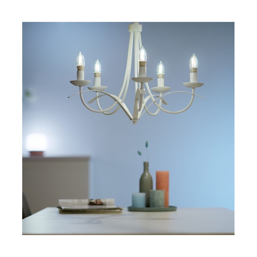 Dimbare LED Lamp VINTAGE FILAMENT C35 E14/4,9W/230V 2000-5000K CRI 90 Wi-Fi - WiZ