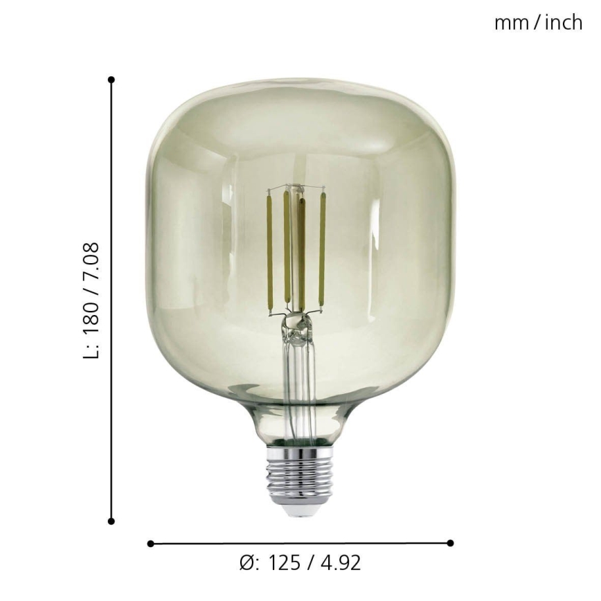 Dimbare LED Lamp VINTAGE E27/4W/230V 3000K  - Eglo 12597