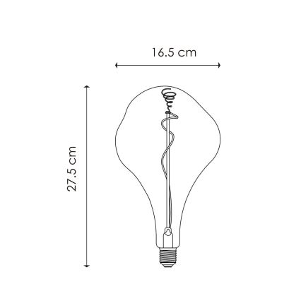 Dimbare LED Lamp VINTAGE EDISON E27/3W/230V 1800K