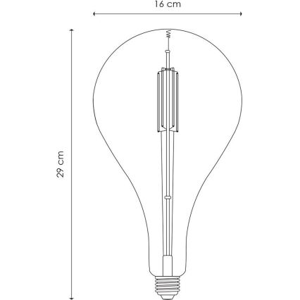 Dimbare LED Lamp VINTAGE EDISON E27/4W/230V 2700K CRI 90