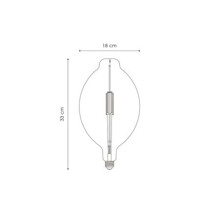 Dimbare LED Lamp VINTAGE EDISON E27/4W/230V 2700K