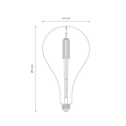 Dimbare LED Lamp VINTAGE EDISON E27/4W/230V 3000K