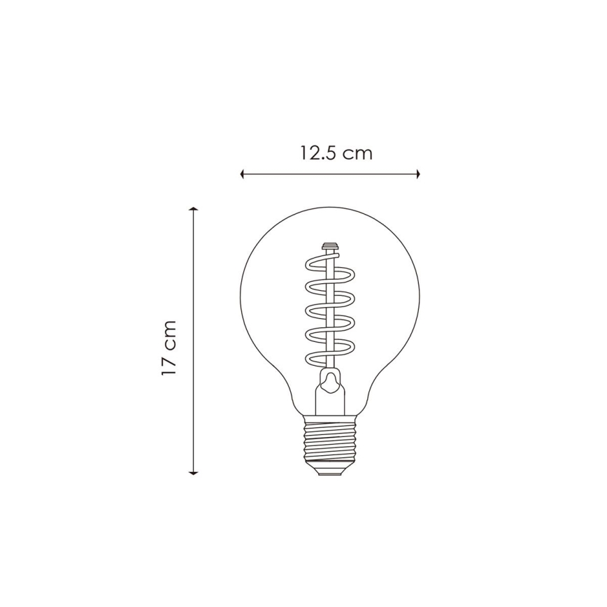 Dimbare LED Lamp VINTAGE EDISON G125 E27/4W/230V 2200K