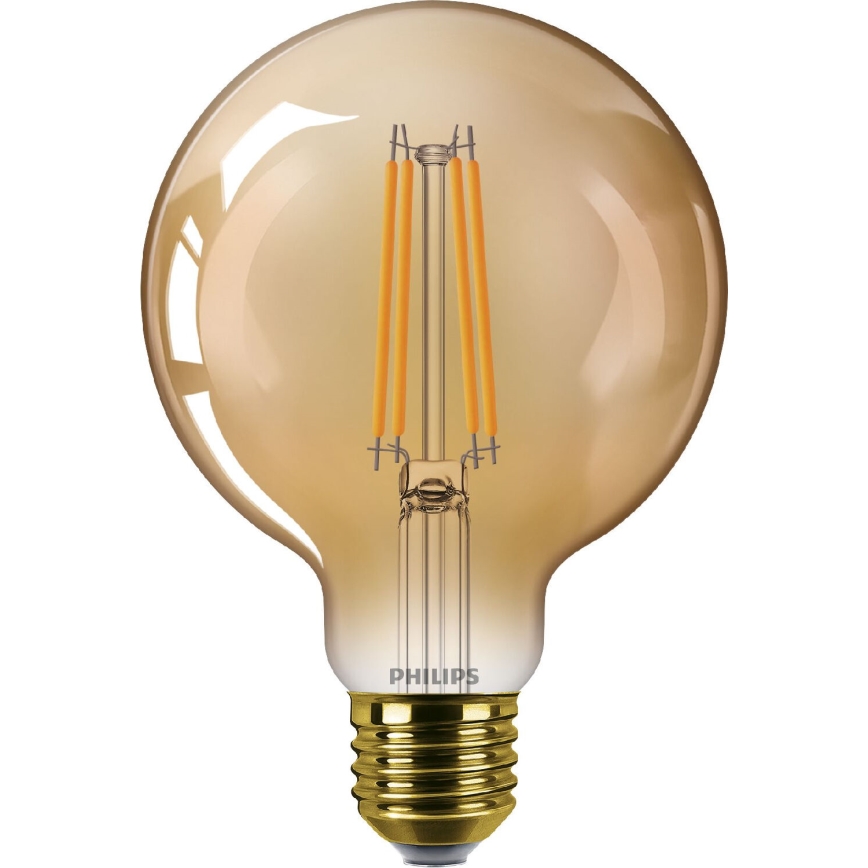 Dimbare LED Lamp VINTAGE Philips G95 E27/7W/230V 1800K